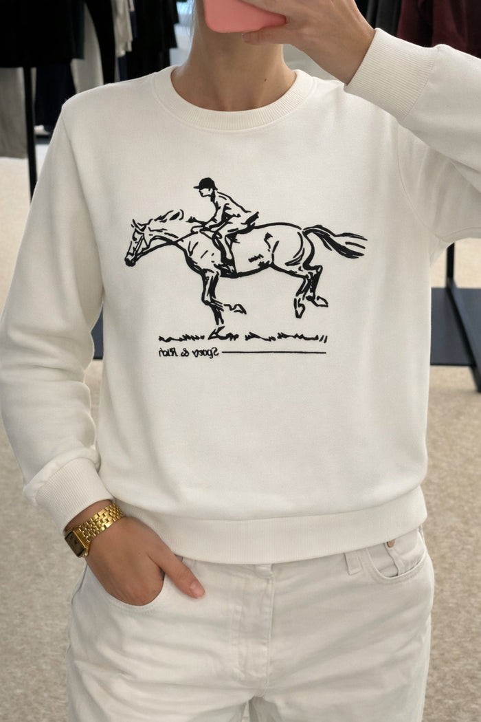Premium Oversize Kesim Uzun Kollu Baskılı Sweatshirt