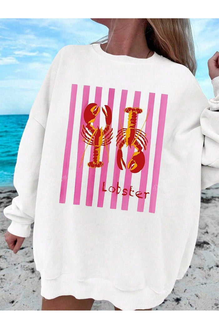 Premium Oversize Kesim Uzun Kollu Baskılı Sweatshirt