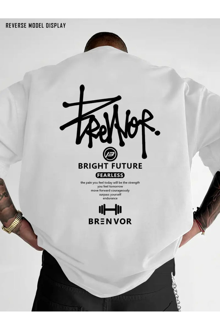 Premium Oversize Kesim Kısa Kollu Baskılı T-shirt