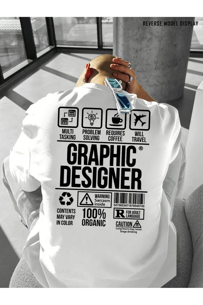 Premium Oversize Kesim Kısa Kollu Baskılı T-shirt