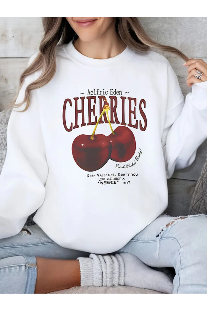 Premium Oversize Kesim Uzun Kollu Baskılı Sweatshirt