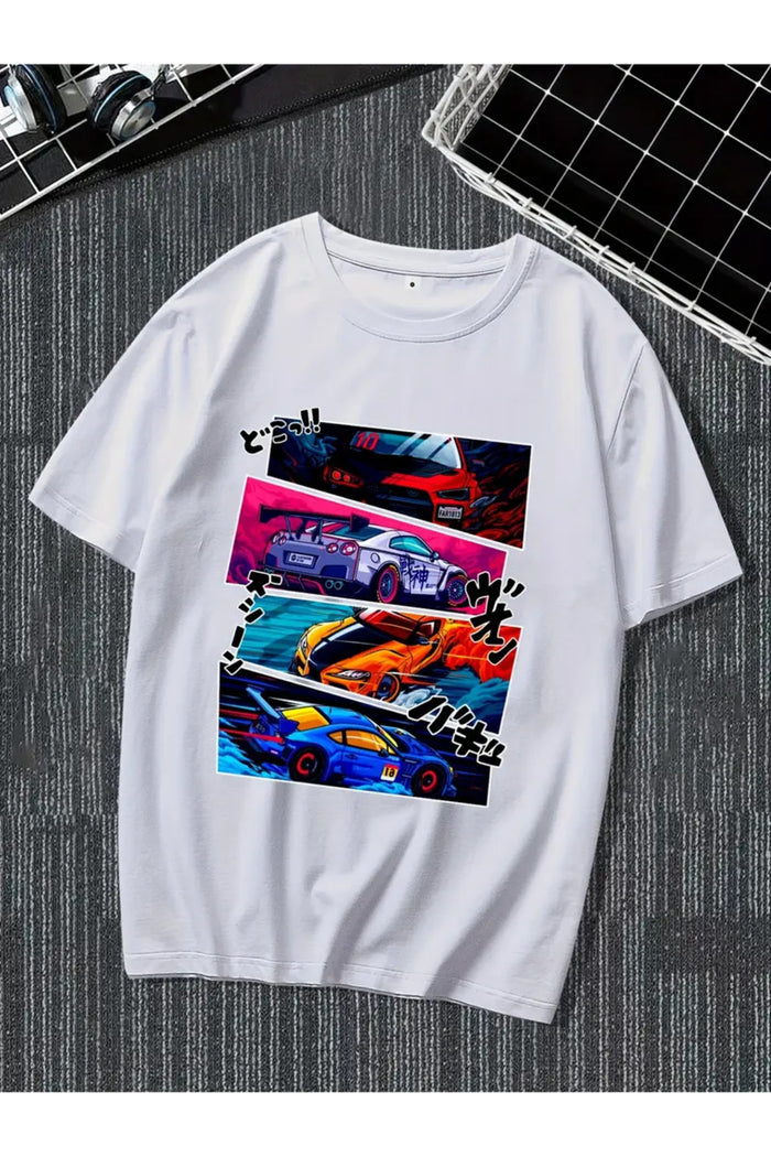 Premium Oversize Kesim Kısa Kollu Baskılı T-shirt