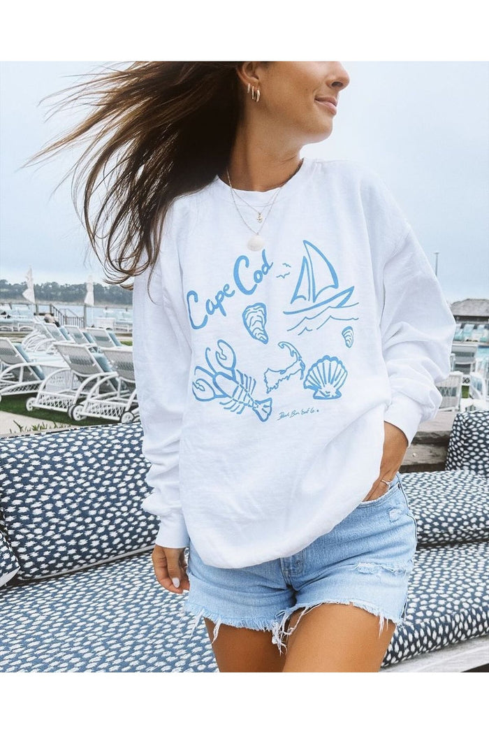 Premium Oversize Kesim Uzun Kollu Baskılı Sweatshirt