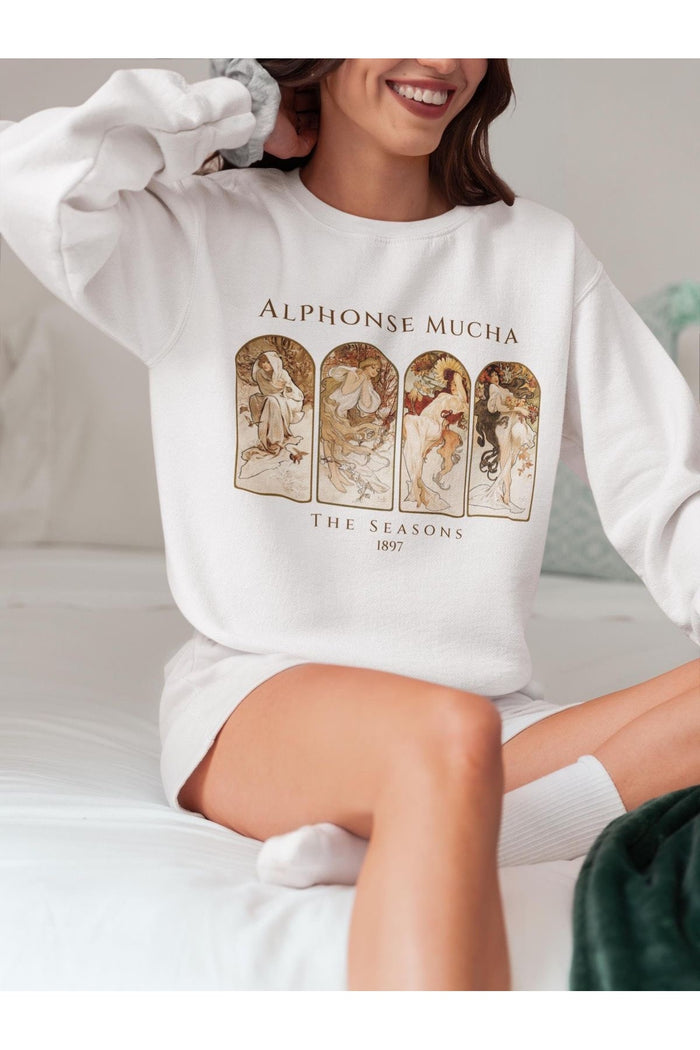 Premium Oversize Kesim Uzun Kollu Baskılı Sweatshirt