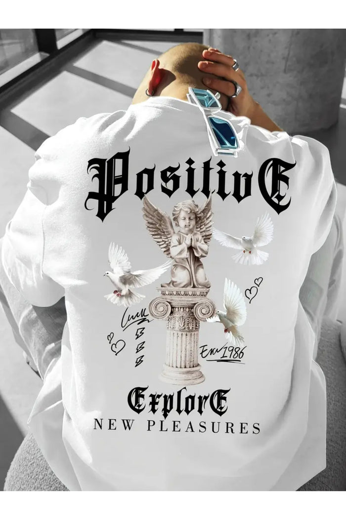 Premium Oversize Kesim Kısa Kollu Baskılı T-shirt