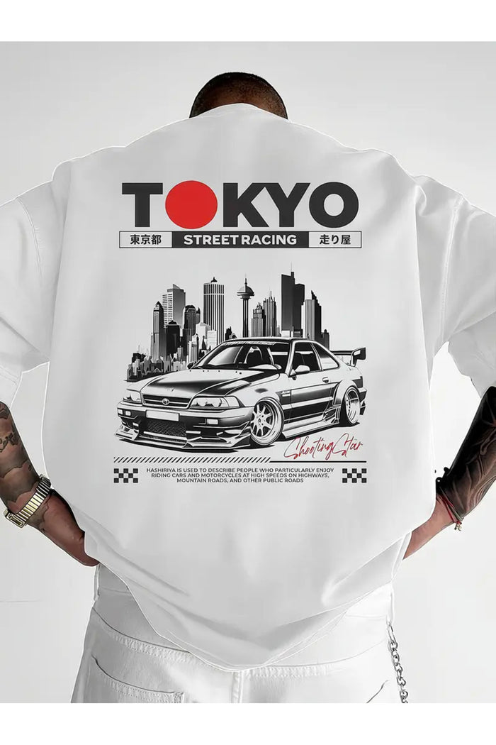 Premium Oversize Kesim Kısa Kollu Baskılı T-shirt