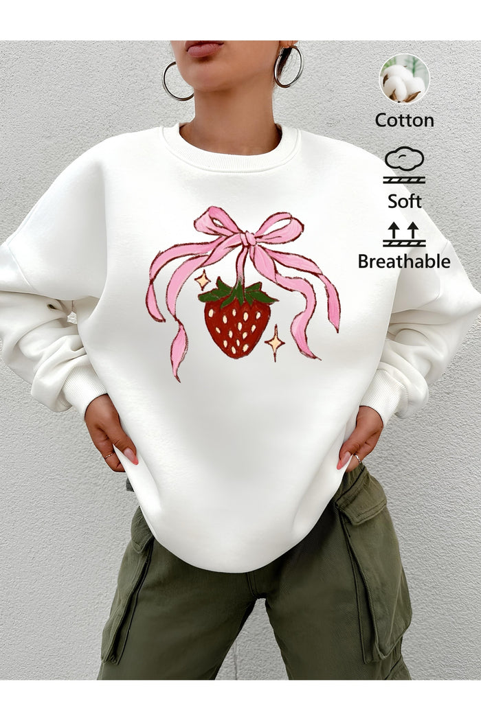 Premium Oversize Kesim Uzun Kollu Baskılı Sweatshirt