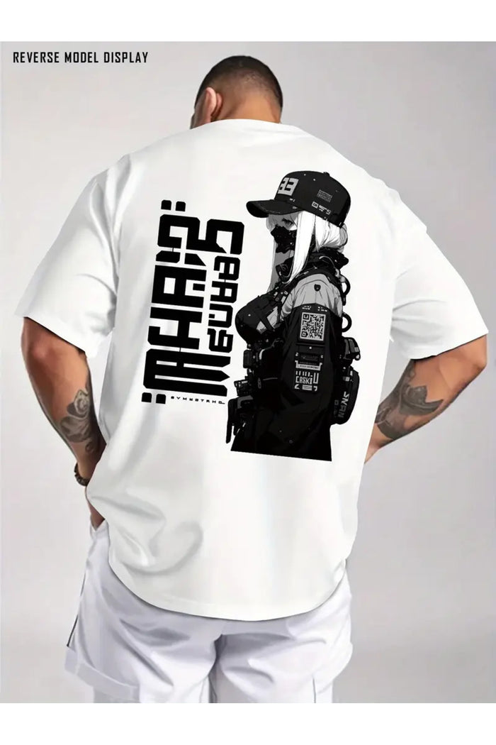 Premium Oversize Kesim Kısa Kollu Baskılı T-shirt
