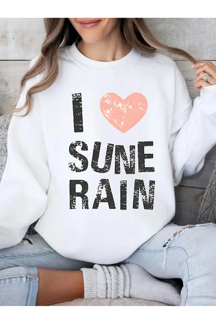 Premium Oversize Kesim Uzun Kollu Baskılı Sweatshirt