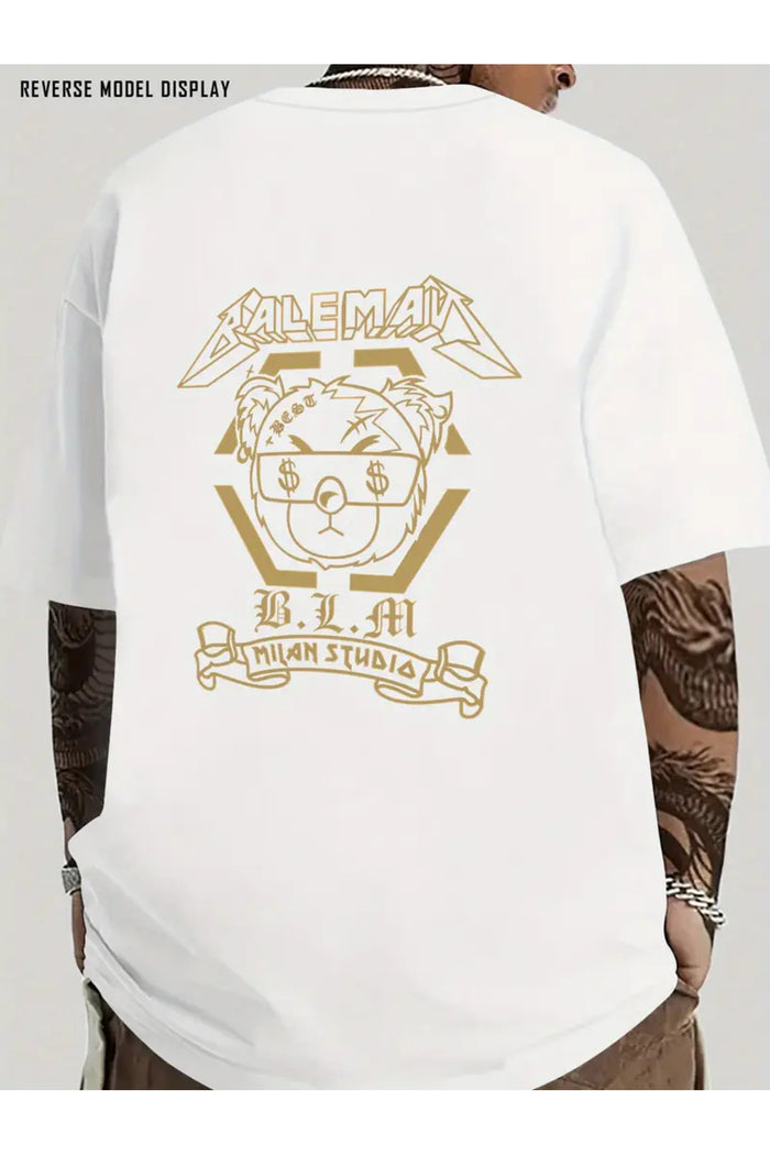 Premium Oversize Kesim Kısa Kollu Baskılı T-shirt
