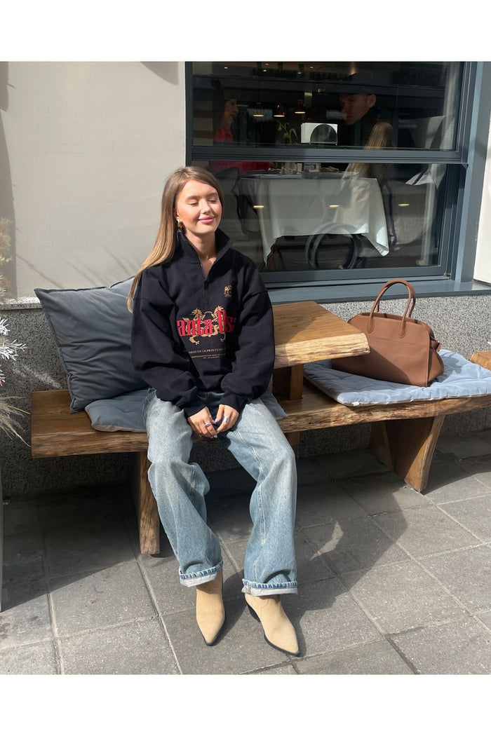 Jose Club Limited Edition Serisi Fermuarlı Oversize Kesim Sweatshirt