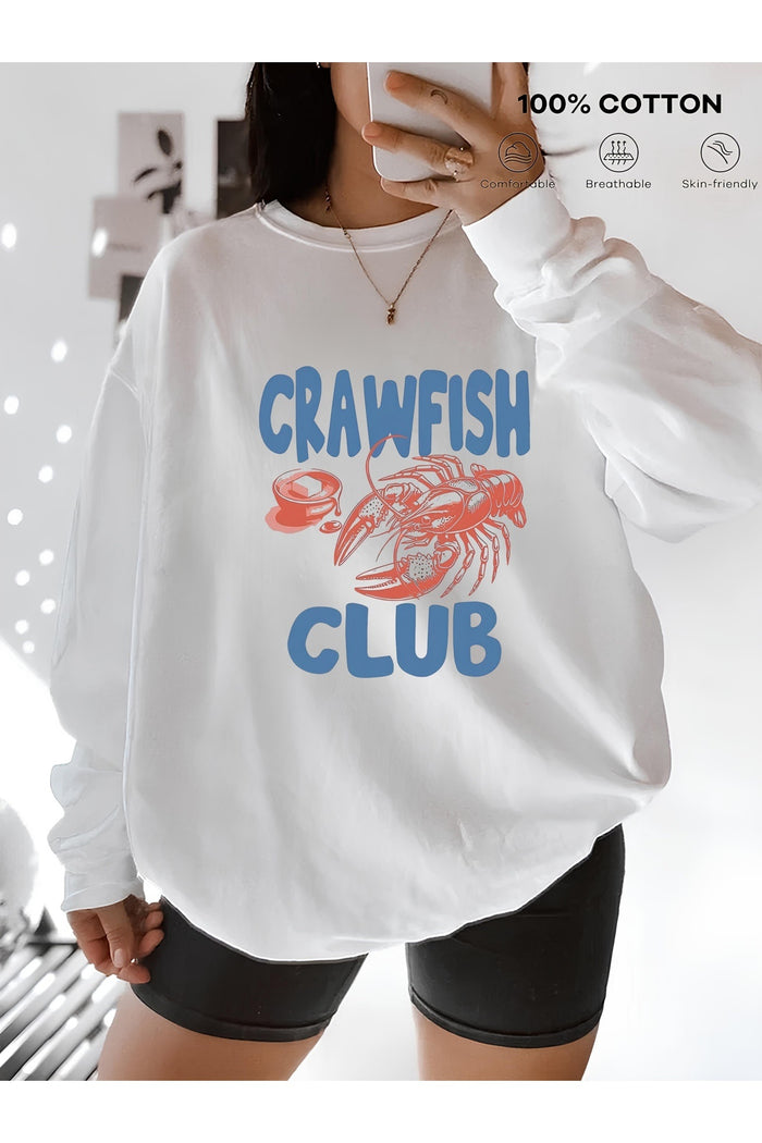 Premium Oversize Kesim Uzun Kollu Baskılı Sweatshirt