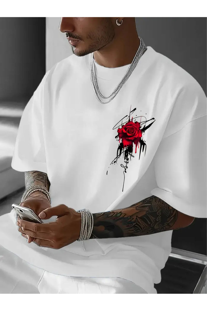 Premium Oversize Kesim Kısa Kollu Baskılı T-shirt