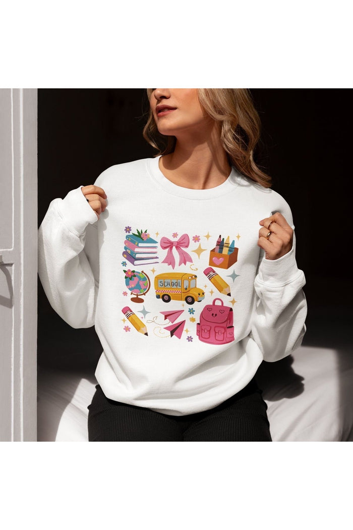 Premium Oversize Kesim Uzun Kollu Baskılı Sweatshirt