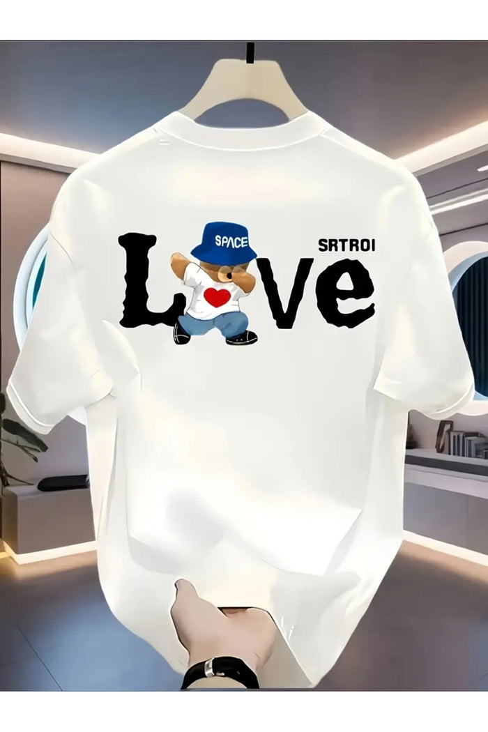 Premium Oversize Kesim Kısa Kollu Baskılı T-shirt