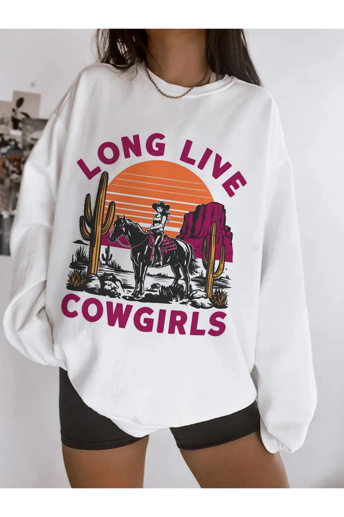 Premium Oversize Kesim Uzun Kollu Baskılı Sweatshirt