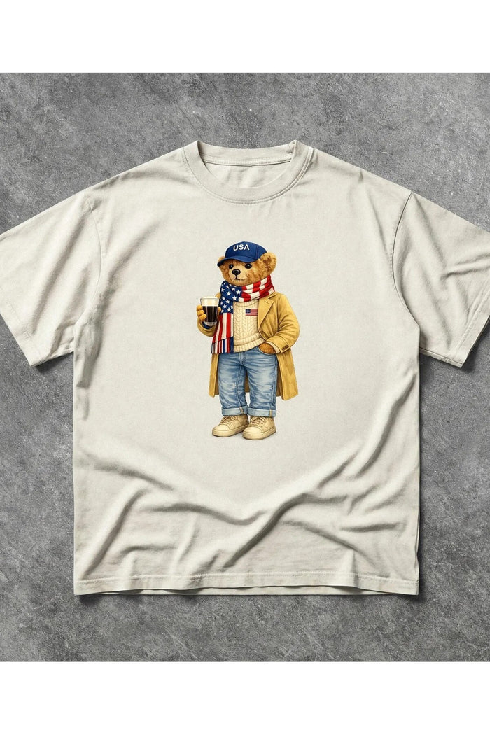Premium Oversize Kesim Kısa Kollu Baskılı T-shirt