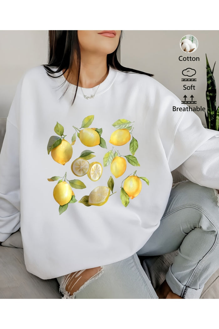 Premium Oversize Kesim Uzun Kollu Baskılı Sweatshirt