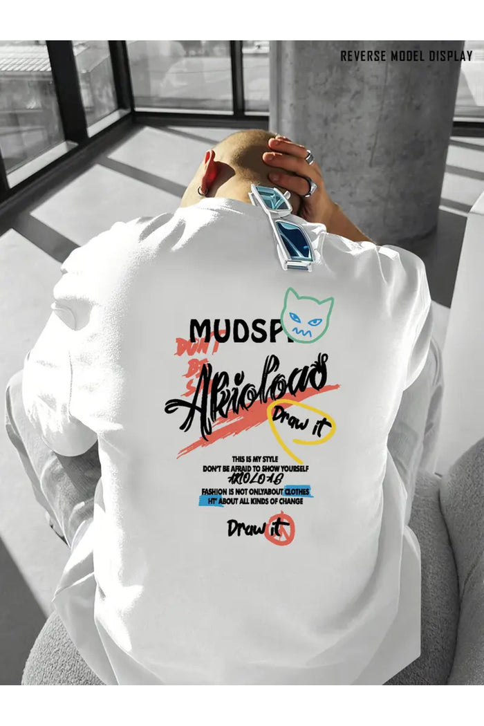 Premium Oversize Kesim Kısa Kollu Baskılı T-shirt