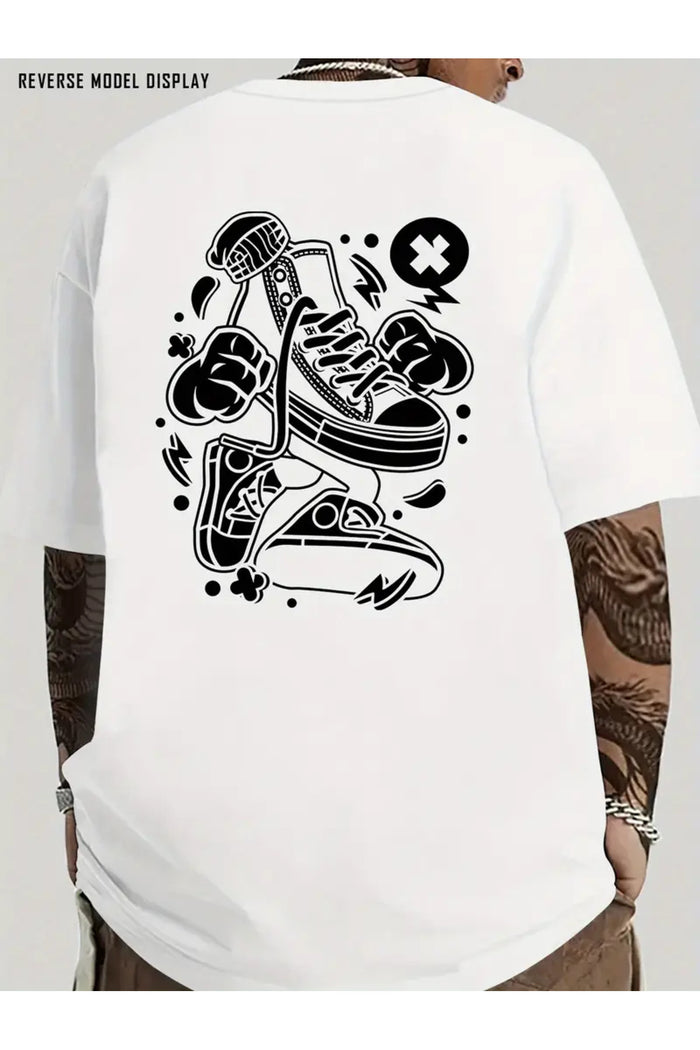 Premium Oversize Kesim Kısa Kollu Baskılı T-shirt