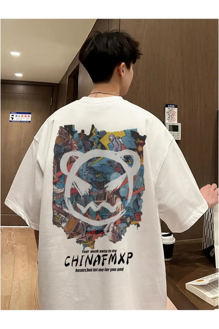 Premium Oversize Kesim Kısa Kollu Baskılı T-shirt