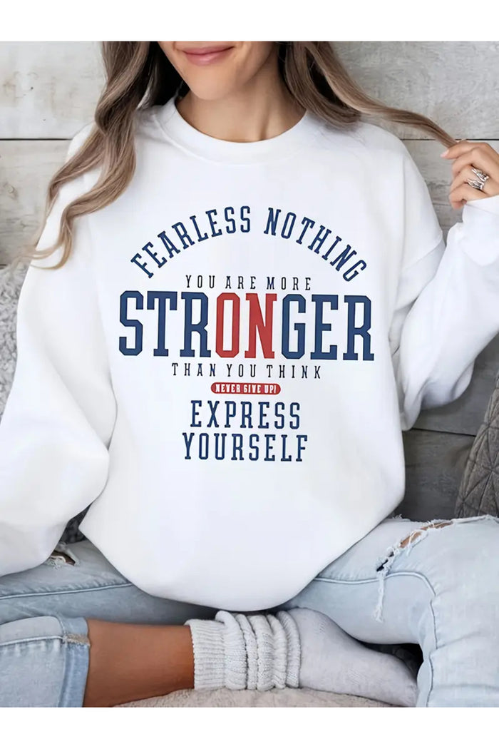 Premium Oversize Kesim Uzun Kollu Baskılı Sweatshirt