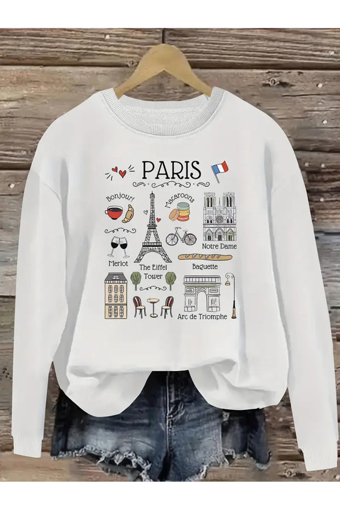 Premium Oversize Kesim Uzun Kollu Baskılı Sweatshirt
