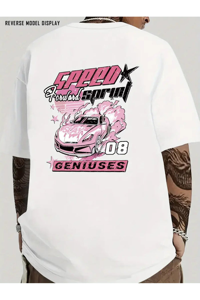 Premium Oversize Kesim Kısa Kollu Baskılı T-shirt