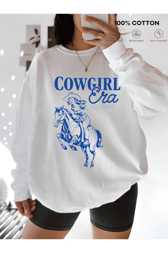 Premium Oversize Kesim Uzun Kollu Baskılı Sweatshirt