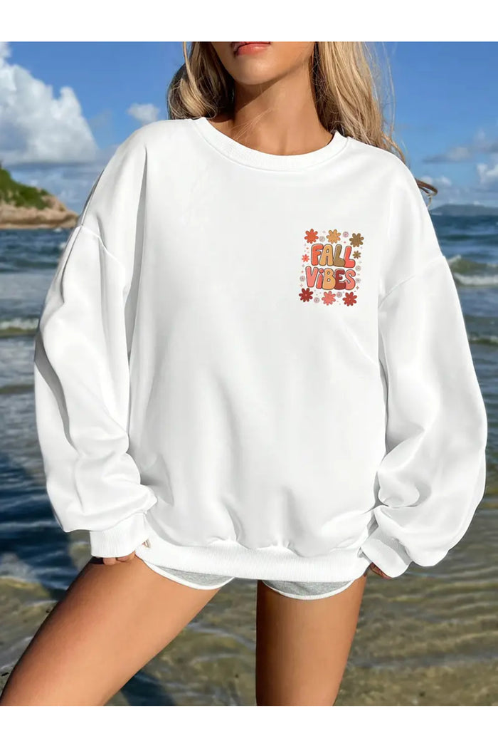 Premium Oversize Kesim Uzun Kollu Baskılı Sweatshirt