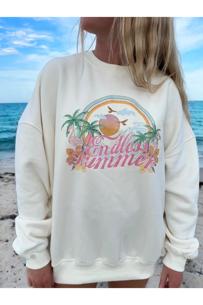 Premium Oversize Kesim Uzun Kollu Baskılı Sweatshirt