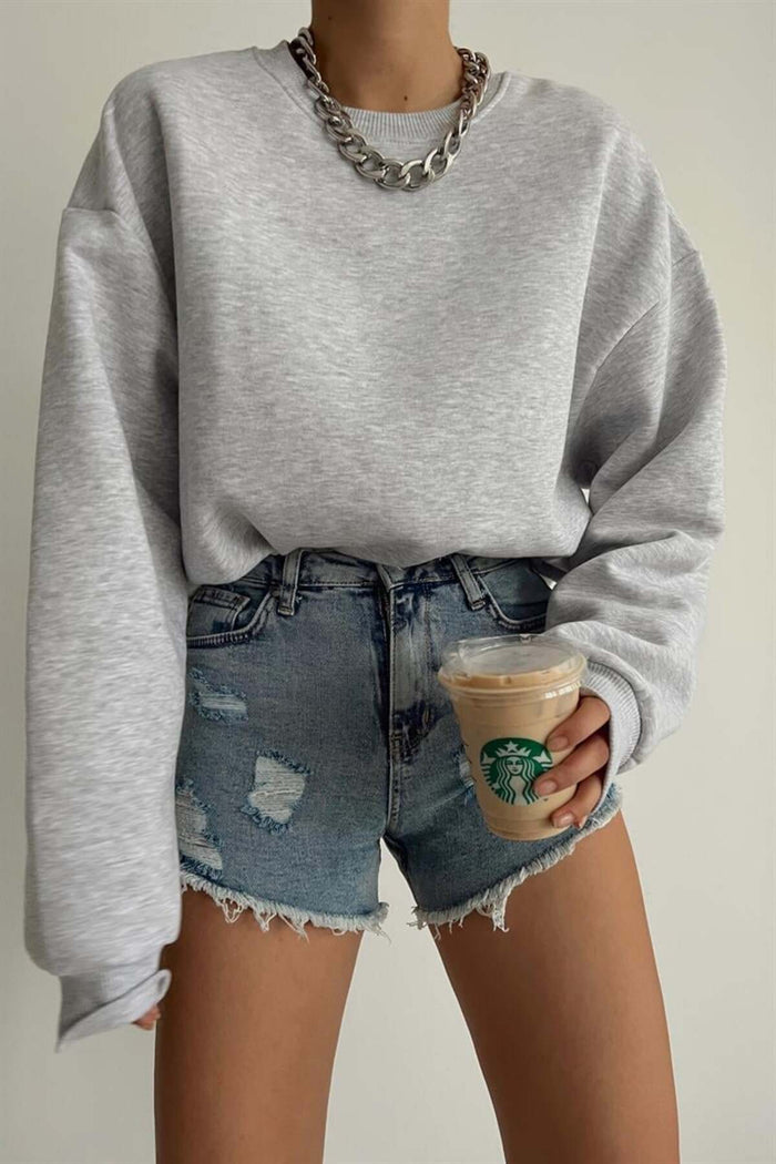 JC Limited Edition Oversize Kesim Organik Pamuk Sweatshirt