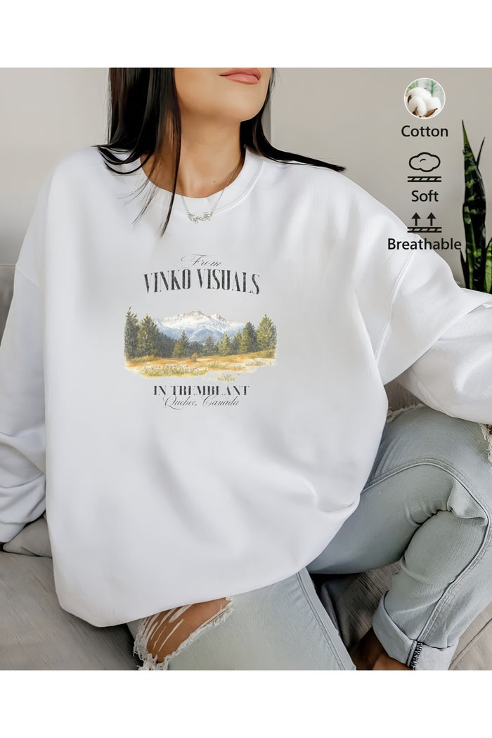 Premium Oversize Kesim Uzun Kollu Baskılı Sweatshirt