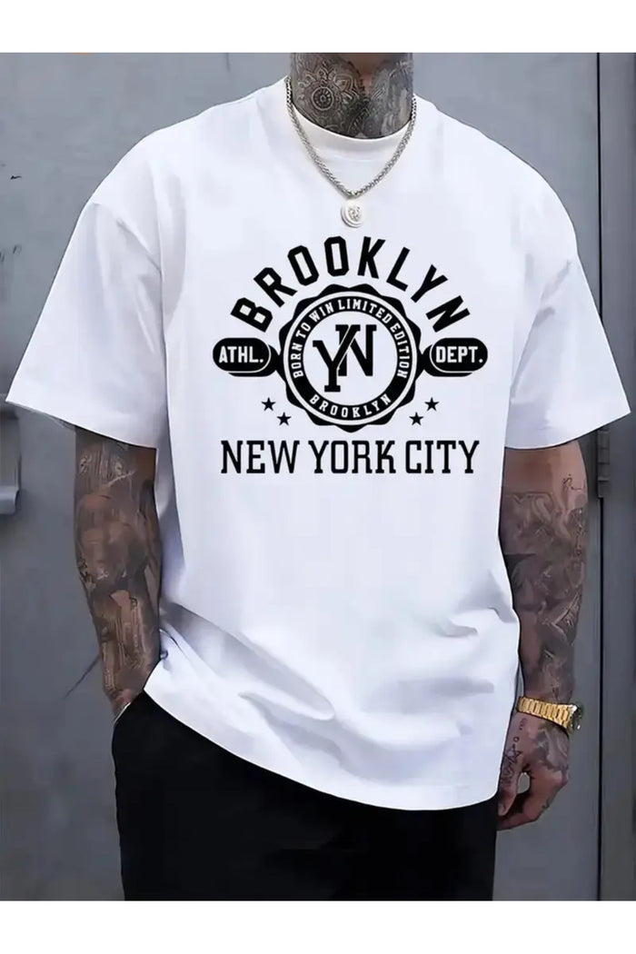 Premium Oversize Kesim Kısa Kollu Baskılı T-shirt