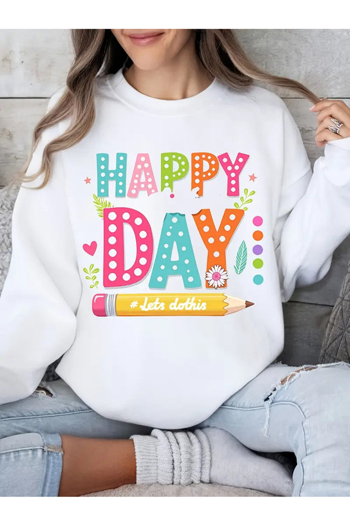 Premium Oversize Kesim Uzun Kollu Baskılı Sweatshirt