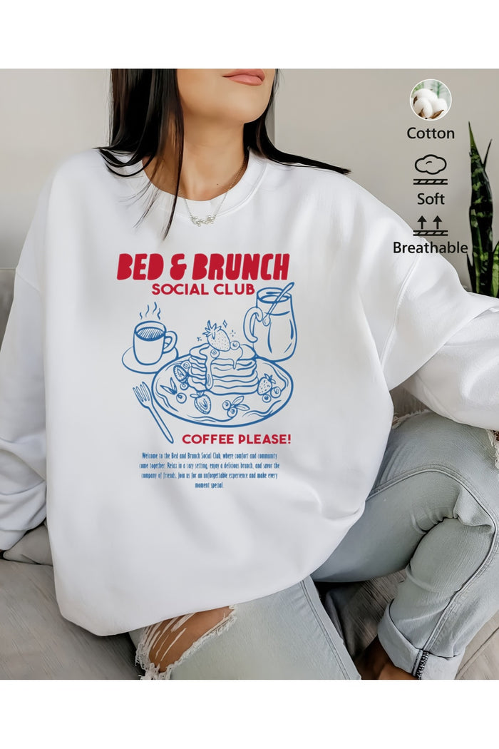 Premium Oversize Kesim Uzun Kollu Baskılı Sweatshirt