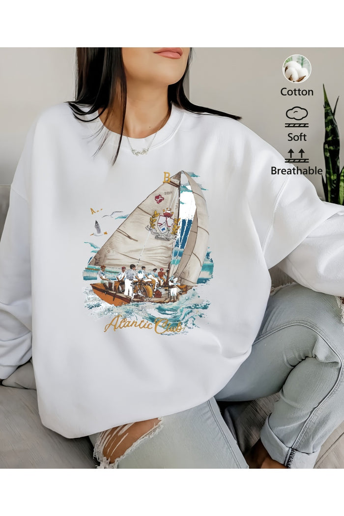 Premium Oversize Kesim Uzun Kollu Baskılı Sweatshirt