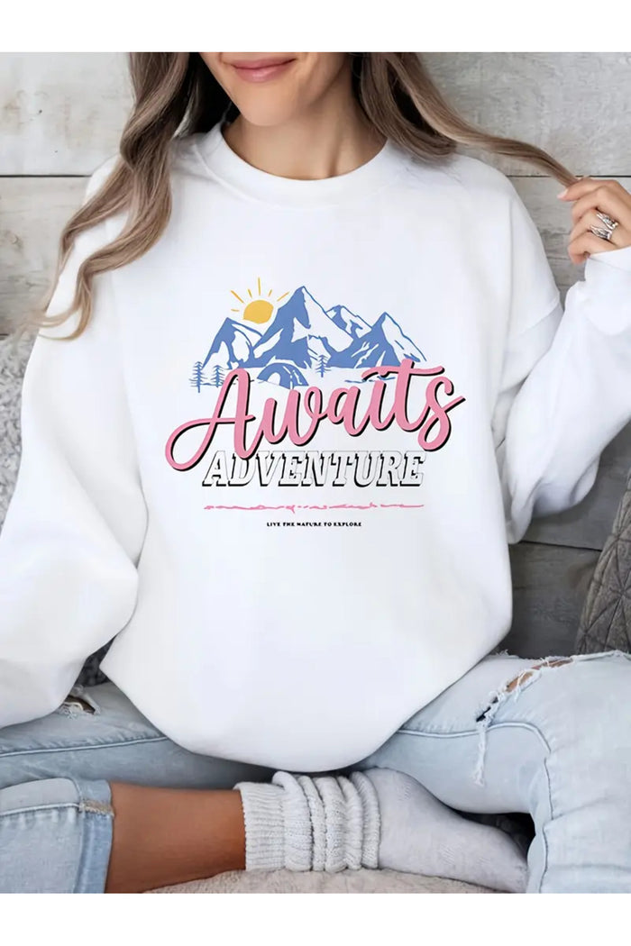 Premium Oversize Kesim Uzun Kollu Baskılı Sweatshirt