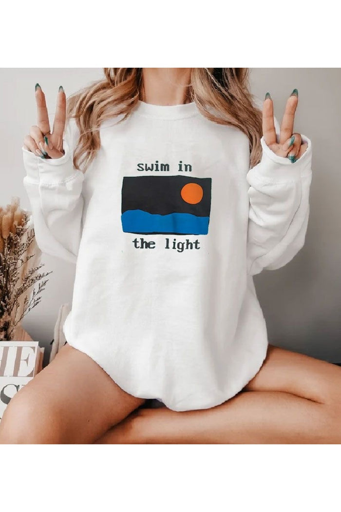 Premium Oversize Kesim Uzun Kollu Baskılı Sweatshirt