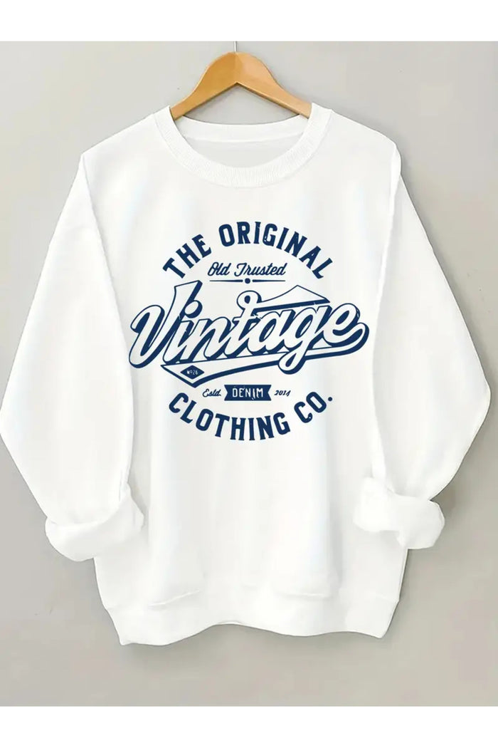 Premium Oversize Kesim Uzun Kollu Baskılı Sweatshirt