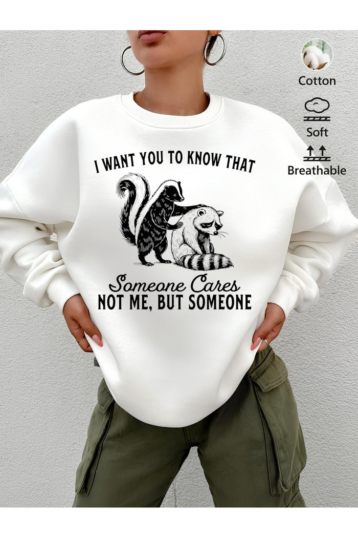 Premium Oversize Kesim Uzun Kollu Baskılı Sweatshirt