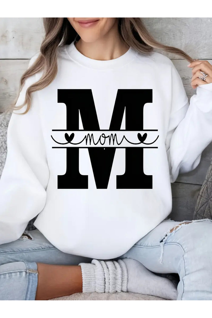 Premium Oversize Kesim Uzun Kollu Baskılı Sweatshirt