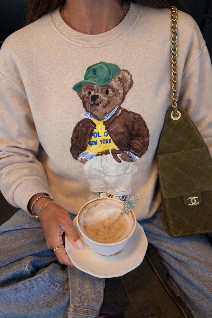 Premium Oversize Kesim Uzun Kollu Baskılı Sweatshirt