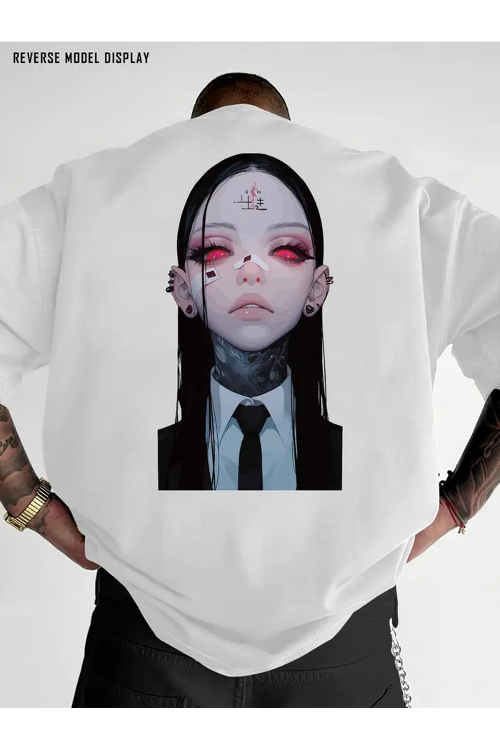 Premium Oversize Kesim Kısa Kollu Baskılı T-shirt