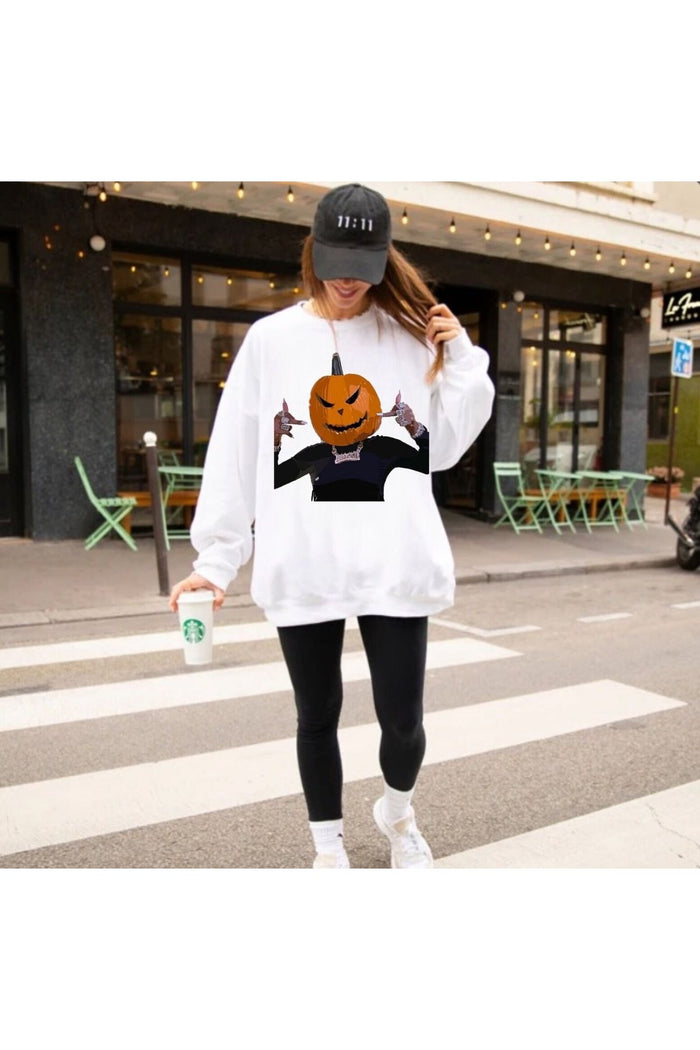 Premium Oversize Kesim Uzun Kollu Baskılı Sweatshirt