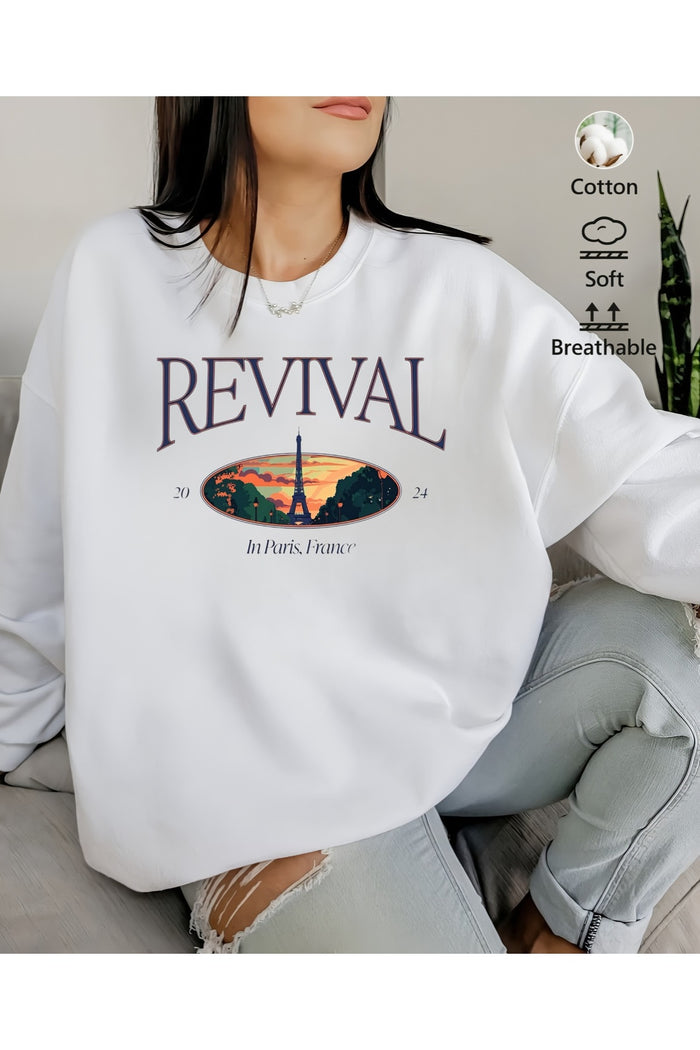 Premium Oversize Kesim Uzun Kollu Baskılı Sweatshirt
