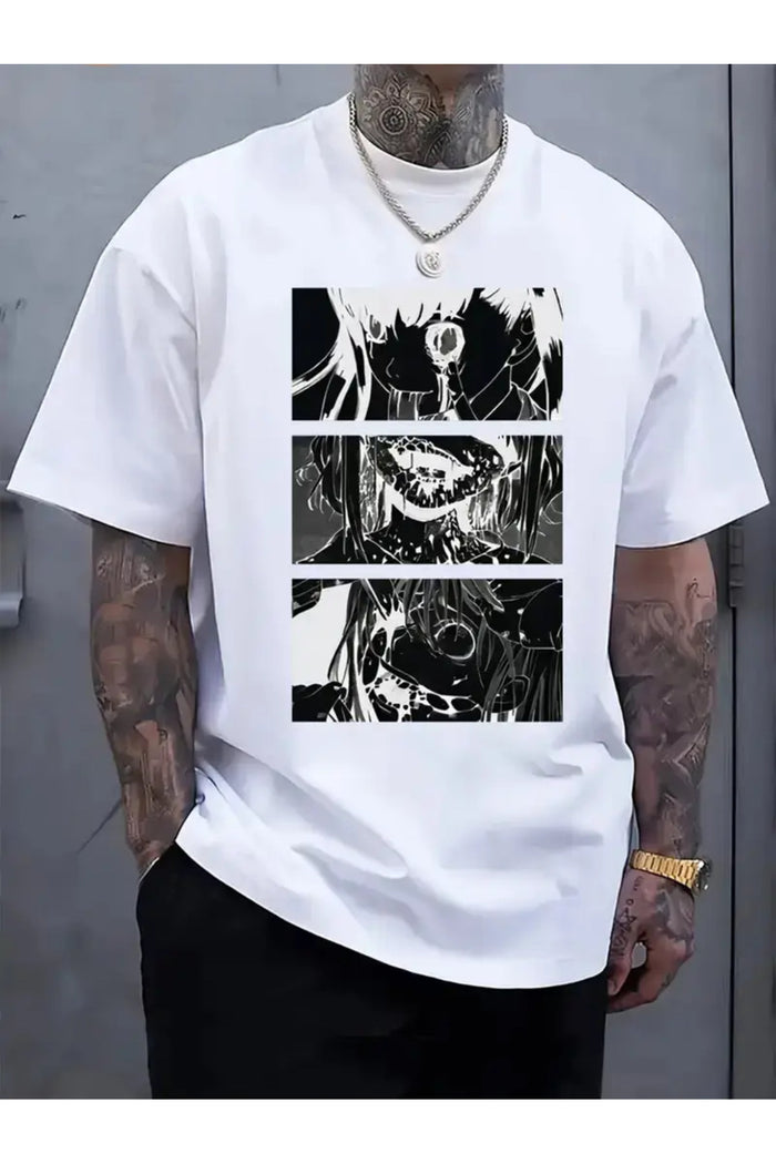Premium Oversize Kesim Kısa Kollu Baskılı T-shirt