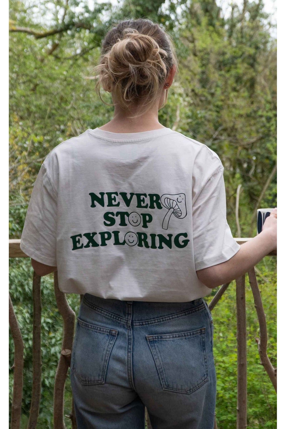 Oversize Kesim Kısa Kollu Baskılı T-shirt