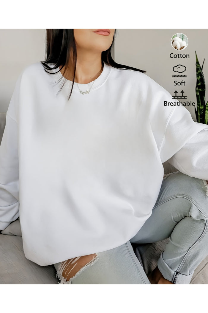 Premium Oversize Kesim Uzun Kollu Baskılı Sweatshirt