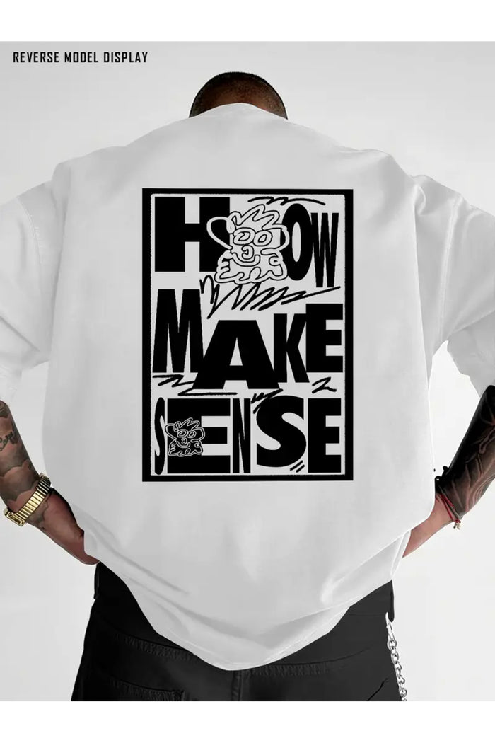 Premium Oversize Kesim Kısa Kollu Baskılı T-shirt